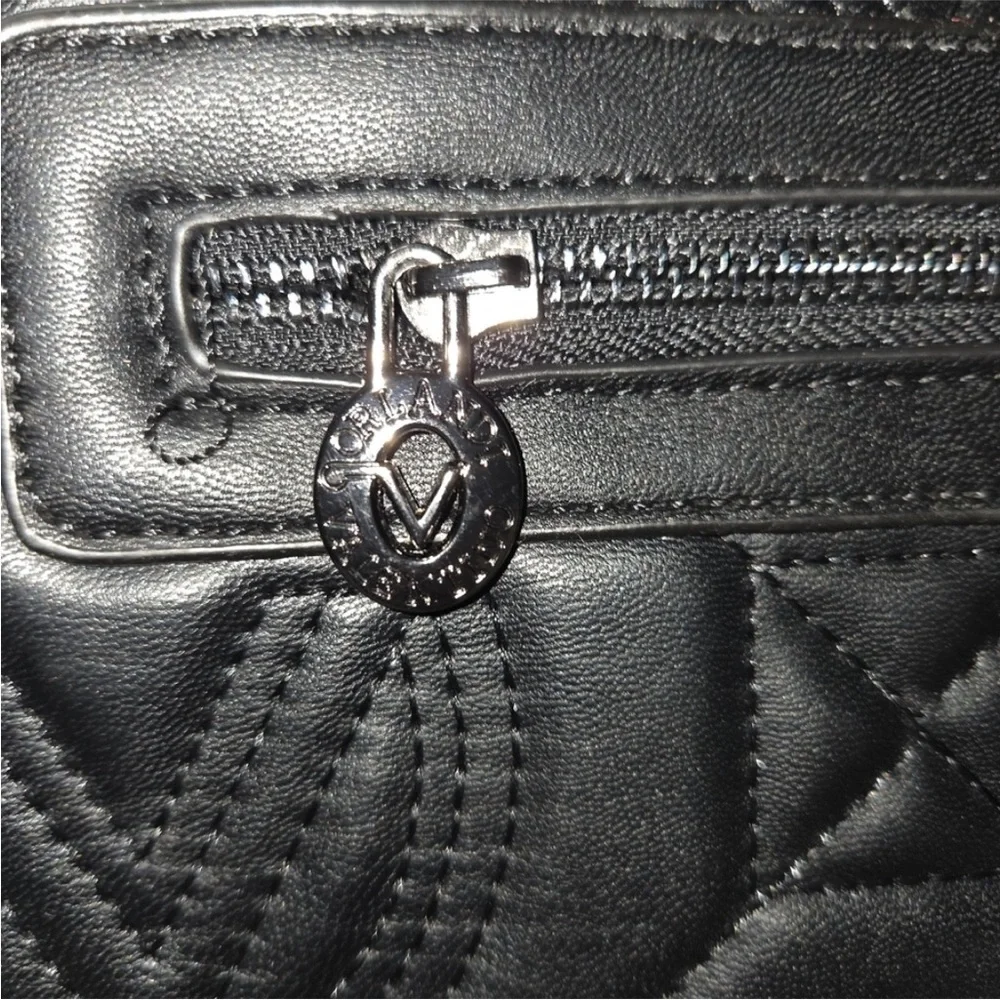 Valentino Orlandi Black Quilted Tote NWT Large one!